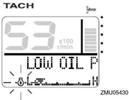 YAMAHA FL250D1 - Low oil pressure alert - 1