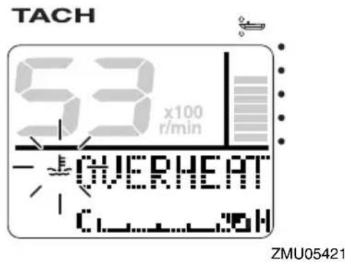 YAMAHA FL250D1 - Overheat alert - 1