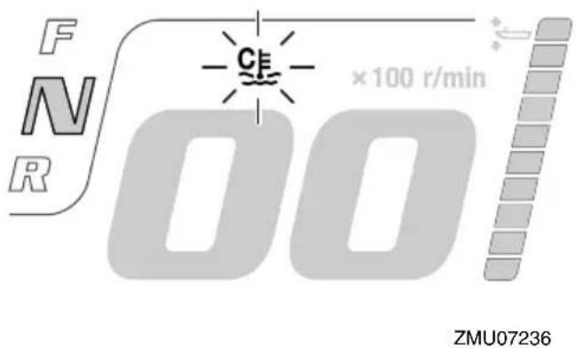 YAMAHA FL250D1 - Engine warm-up indicator - 1
