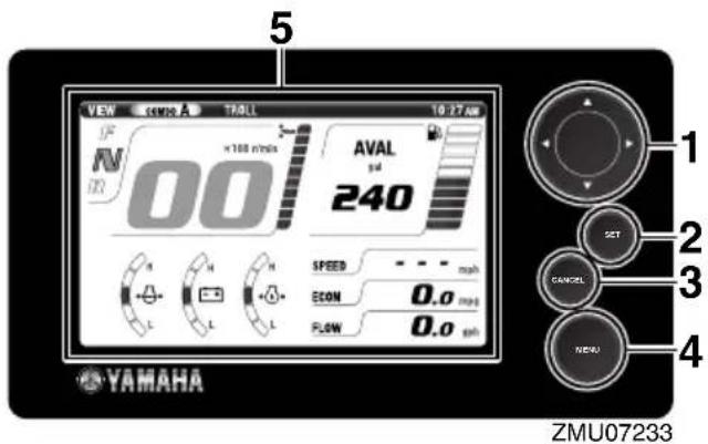 YAMAHA FL250D1 - Command Link Plus Display - 1