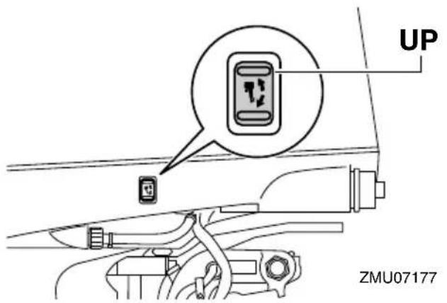 YAMAHA FL250D1 - Procedure for tilting up (power trim and tilt models) - 4
