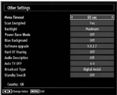 Finlux 55S6040-M - Configuring Other Settings - 1