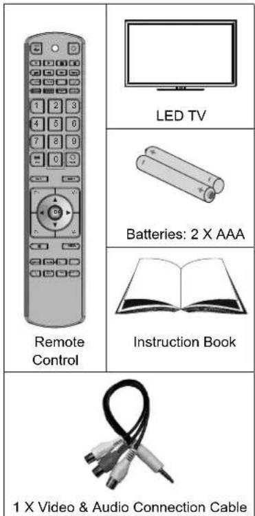 Finlux 55S6040-M - Package Contents - 1