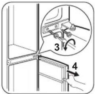 ROSENLEW RJP4532X - Omhängning av dörr - 2