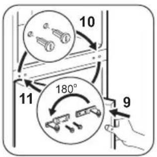 ROSENLEW RJP4532X - Omhängning av dörr - 5