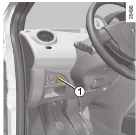 RENAULT Twingo (2009) - Nopeudenrajoittimen enimmäisnopeuden haku näyttöön - 1