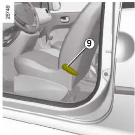 RENAULT Twingo (2009) - Istuimen säätö pöytätasoksi - 7