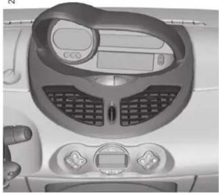 RENAULT Twingo (2009) - KOJETAULU: merkkivalot (jatkoa) - 1