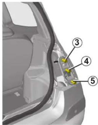 RENAULT Twingo (2009) - TAKAVALOT: lamppujen vaihto - 3