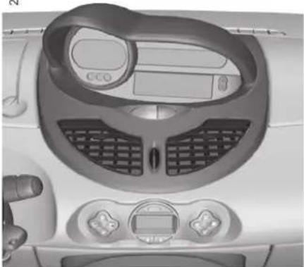 RENAULT Twingo (2009) - KOJETAULU: merkkivalot (jatkoa) - 1