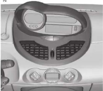RENAULT Twingo (2009) - KOJETAULU: merkkivalot (jatkoa) - 1