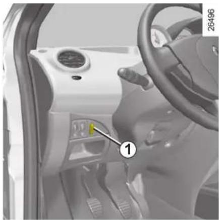 RENAULT Twingo (2009) - VAKIONOPEUSSÄÄDIN JA NOPEUDENRAJOITIN: nopeudenrajoitin - 1