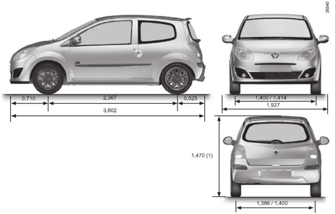 RENAULT Twingo (2009) - C - Moottorikilpi tai -tarra - 2
