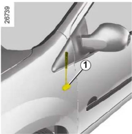RENAULT Twingo (2009) - SIVUSUUNTAVALOT: lamppujen vaihto - 1