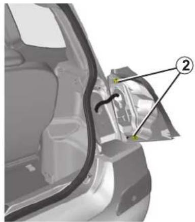 RENAULT Twingo (2009) - TAKAVALOT: lamppujen vaihto - 2