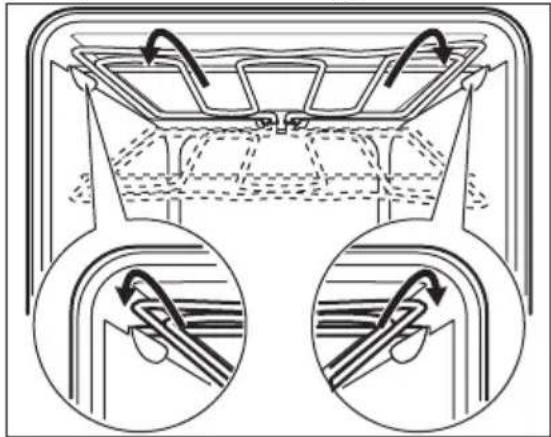 ELECTROLUX EKS6011BOW - Fälla ned värmeelementet - 1