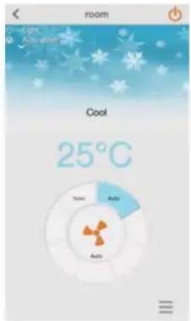 room Cool 25°C Tune Auto Auto
