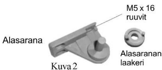Alasarana Kuva 2 M5 x 16 ruuvit Alasaranan laakeri