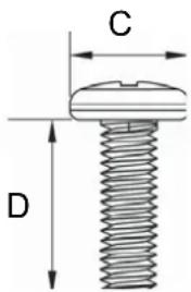 C D