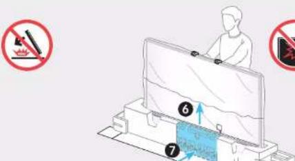 Diagram illustrating a safety or lighting setup with labeled components and no-smoking symbols