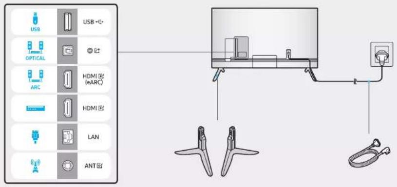 USB OPTICAL ARC HDMI (eARC) HDMI LAN ANT