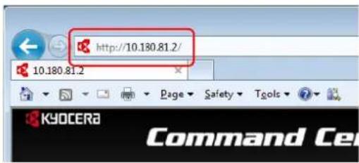 http://10.180.81.2/ 10.180.81.2 KYOCEBA Command Ce