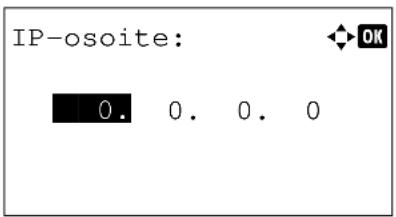 IP-osoite: OK 0. 0. 0. 0