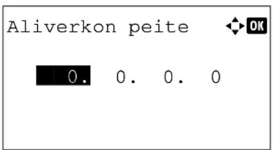 Aliverkon peite OK 0. 0. 0. 0