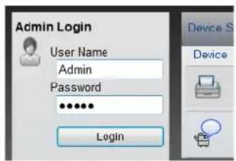 Admin Login User Name Admin Password Login Device S Device