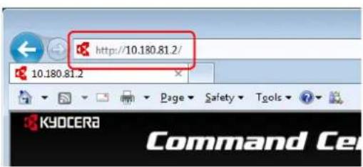 http://10.180.81.2/ 10.180.81.2 KYOCERA Command Cen