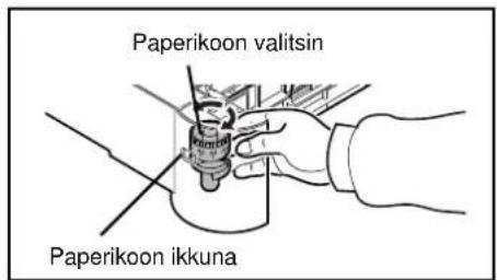 Paperikoon valitsin Paperikoon ikkuna