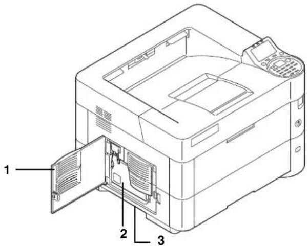 KYOCERA ECOSYS FS-4200DN - Tulostimen etuosat / vasemmalla olevat osat - 1