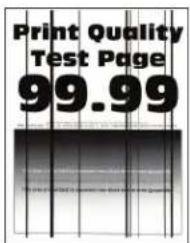 LEXMARK CX431 - Pystysuuntaiset tummat viivat - 1