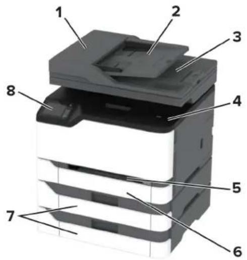 LEXMARK CX431 - Lexmark MC3224dwe -monitoimilaite - 2
