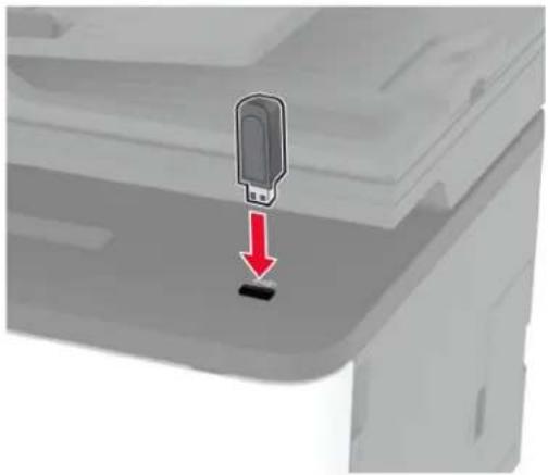 LEXMARK CX431 - Tulostaminen Flash-asemasta - 1