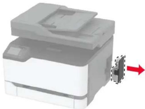 LEXMARK CX431 - Hukkaväriainepullon vaihtaminen - 1