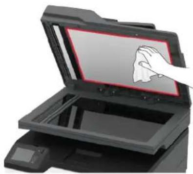 LEXMARK CX431 - Skannerin puhdistaminen - 3