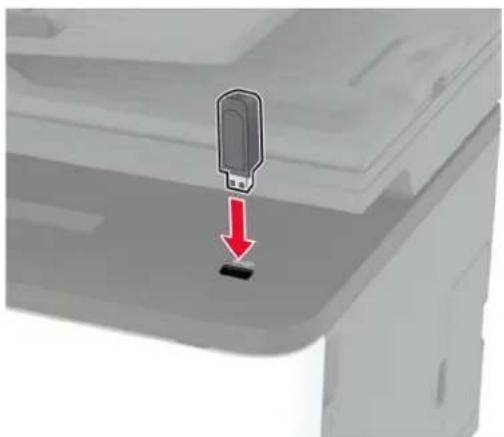 LEXMARK CX431 - Skannaaminen flash-asemaan - 1