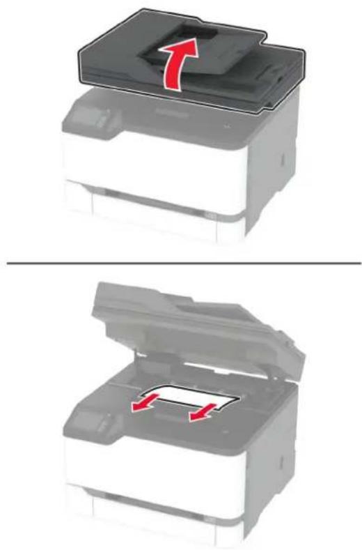 LEXMARK CX431 - Paperitukos vakiolokerossa - 1