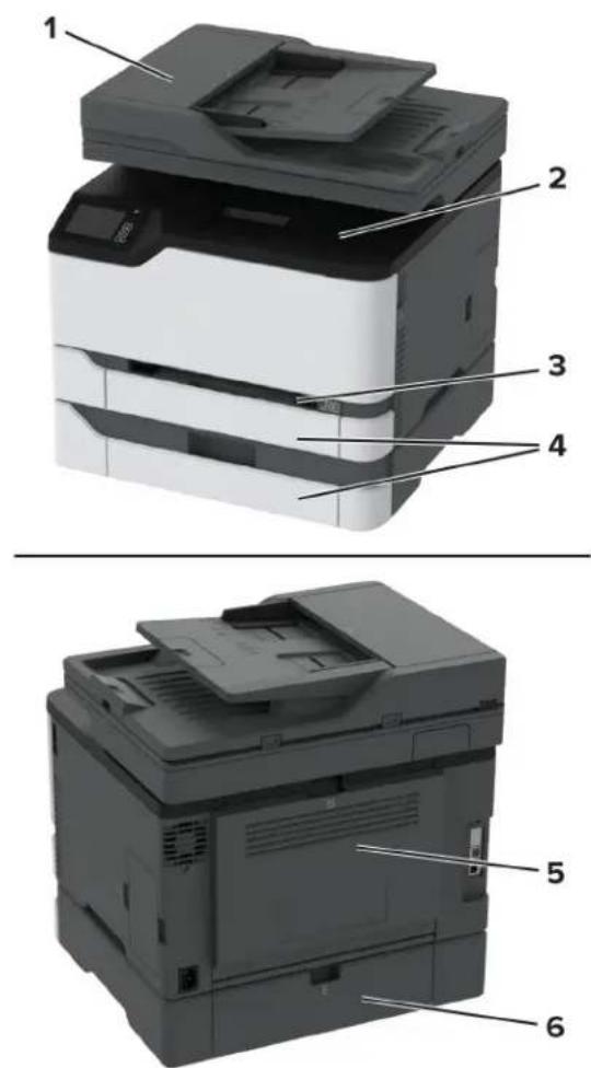 LEXMARK CX431 - Huomautuksia: - 1
