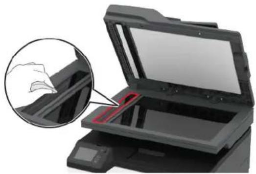 LEXMARK CX431 - Skannerin puhdistaminen - 4