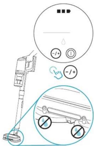 Diagram illustrating a medical or diagnostic procedure with labeled buttons and a magnified view of a vehicle with no protection symbols.