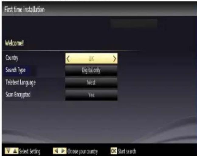 VESTEL 39PF5025 - First Time Installation - 2