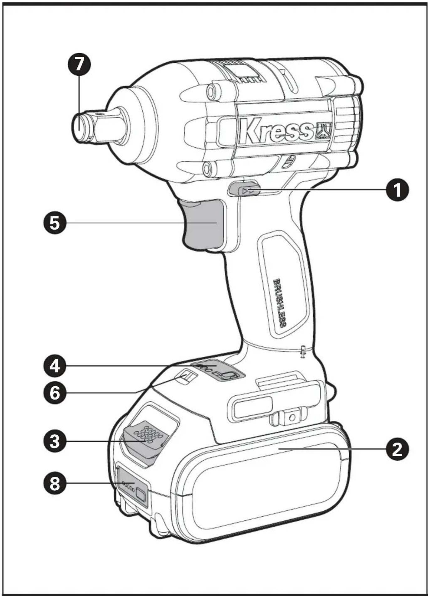 KRESS KUB30.9 - SAFETY WARNINGS FOR BATTERY PACK - 5