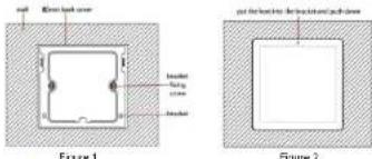 set Green back cover boxed green green boxed Figure 1 set the face into the front panel and push-down Figure 2