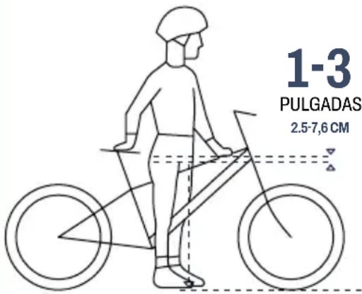 1-3 PULGADAS 2.5-7,6 CM