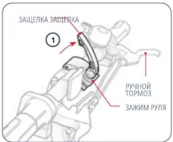 ЗАЩЕЛКА ЗАЩЕЛКА 1 РУЧНОЙ ТОРМОЗ ЗАЖИМ РУЛЯ