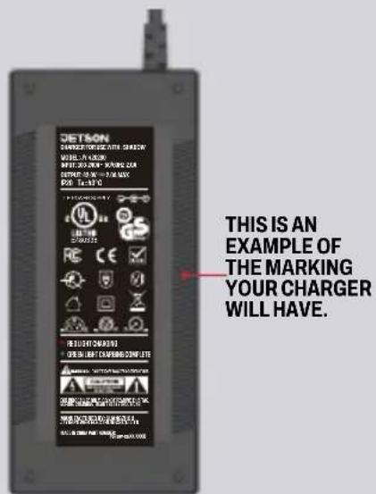CETSON MARKING YOUR CHARGER WILL HAVE. THIS IS AN EXAMPLE OF THE MARKING YOUR CHARGER WILL HAVE.