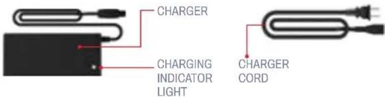 CHARGER CHARGING INDICATOR LIGHT CHARGER CORD