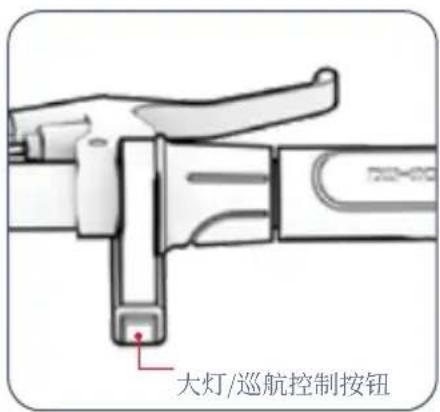 大灯/巡航控制按钮
